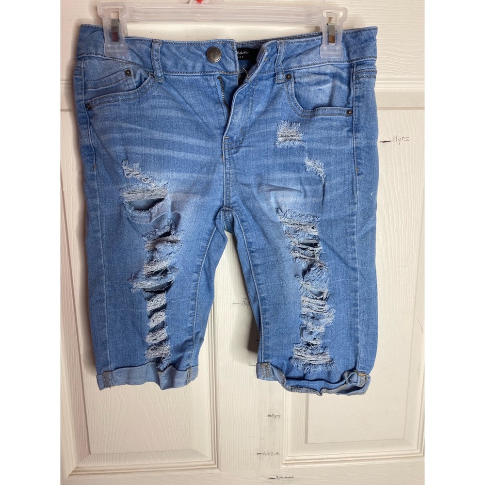 Distressed Bermuda Shorts